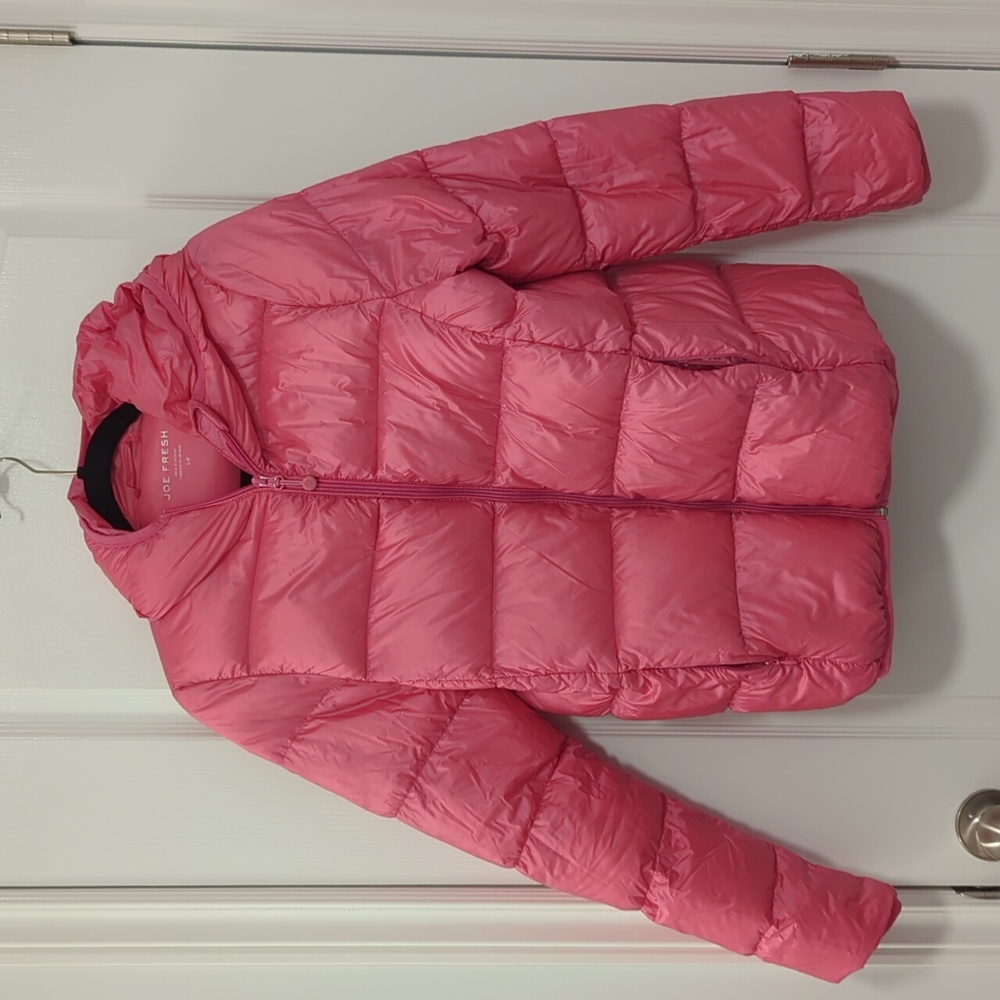 Joe Fresh Bright Pink Puffer Jacket